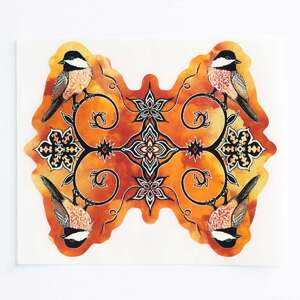KOCOKIKIHLAHSIS DOUBLE CURVE STICKER: ORANGE